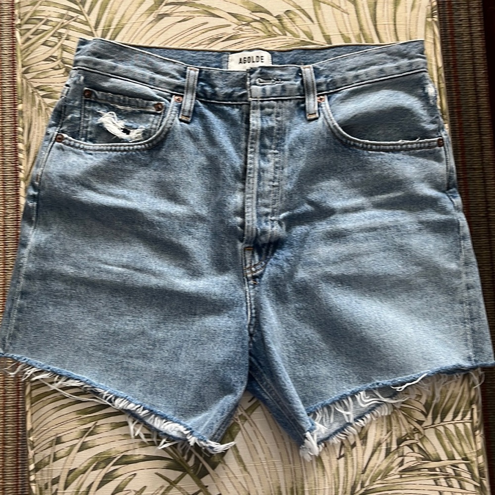 Agolde denim cut offs